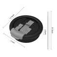 thumbnail image 7 of Shoreew Tumbler Flip Straw Lid Replacement Silicone Leak Proof Reusable Splash Resistant Tumbler Lid Compatible with 40 Oz Cup Accessories, 7 of 7