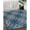 thumbnail image 3 of Ahgly Company Machine Washable Indoor Rectangle Transitional Dark Blue Grey Blue Area Rugs, 5' x 8', 3 of 7
