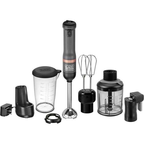 BLACK+DECKER Kitchen Wand Cordless Immersion Blender, 4 in 1 Multi Tool