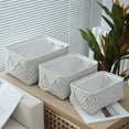 thumbnail image 7 of Taotanxi Storage Bins Basket - Storage Baskets for Organizing Shelves,Home Closet Organizer for Book Shelf Organization,Fabric Storage Cubes,Large Decorative White Basket Gift, 7 of 7