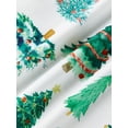 thumbnail image 6 of Family Matching Pajamas Sets Cute Christmas Tree Button up Long Sleeves Shirt and Elastic Pants, 6 of 10