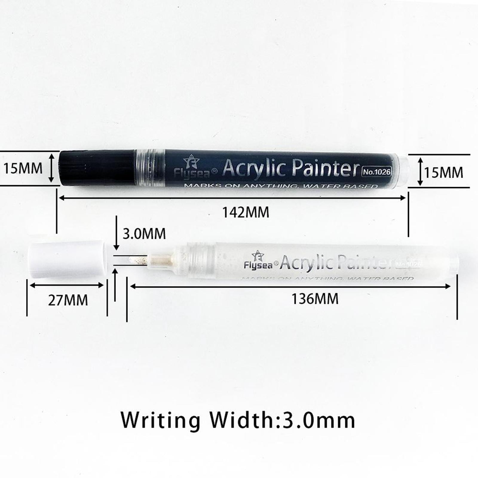 FVDPWYE 6pcs Drawing Permanent Markers Pen for Black Paper Card Making Wood Scrapbooking 8pcs