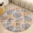 thumbnail image 6 of Boho Flower Leaf French Round Carpet Circle Rug Outdoor Patio Area Rug Washable Large Area Rugs Hallway Room Decor Fitness Mats, 6 of 8