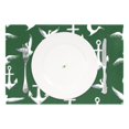 thumbnail image 2 of Ryvnso Placemats Set of 4 Green Anchors Birds Dining Mats Heat-Resistant Non-Slip Washable Table Mat, 2 of 8