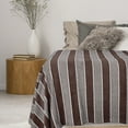 thumbnail image 6 of Tirrinia Clearance Striped Acrylic Blanket TV Throw 50" x 60", Super Soft Warm Comfy Blankets Bedding Couch Cabin Decorative All Season Throws, Brown, 6 of 8