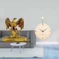 thumbnail image 2 of Escultura,Estatua de resina,figura decorativa para el hogar.,Reloj de pared,Reloj de pared decorativo para sala de estar,silencioso,Reloj de pared de madera con decoración moderna, 2 of 7