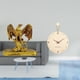 thumbnail image 2 of Escultura,Estatua de resina,figura decorativa para el hogar.,Reloj de pared,Reloj de pared decorativo para sala de estar,silencioso,Reloj de pared de madera con decoración moderna, 2 of 7
