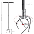 thumbnail image 6 of Runstore Manual Claw Twist Tiller - Garden Hand Tiller with 4 Curved Claws and Soft Rubber Handle, Cultivator Tiller, Soil Loosener, Lawn Aerator, 6 of 8