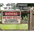 thumbnail image 4 of Metal Sign - Warning Do Not Steal - Durable Metal Sign - Use Indoor/Outdoor - Funny Porch and Conversation Starter Decor Under $25 (12" x 18"), 4 of 5