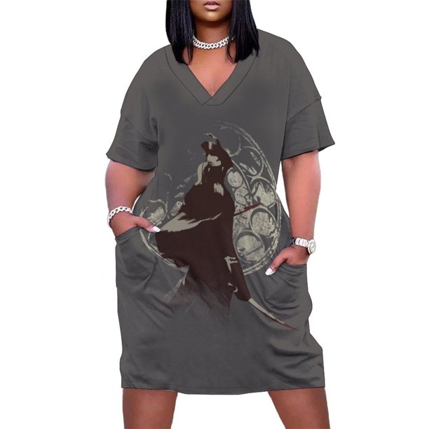 Lady Maria - Vestido holgado con bolsillos Falda de verano Vestido elegante Vestido de fiesta de lujo para mujer