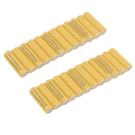 24pcs/lot x AA 3000mAh Ni-Mh 1.2V High Capacity Rechargeable Battery Cell for MP3 RC Yellow Battery
