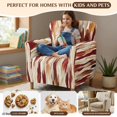 thumbnail image 4 of FKELYI Armchair Slipcover Grunge Tie-Dye Print Stretch Couch Sofa Cover with Elastic Bottom Furniture Protector for Living Room Office Reception Reading Sofa, 4 of 7