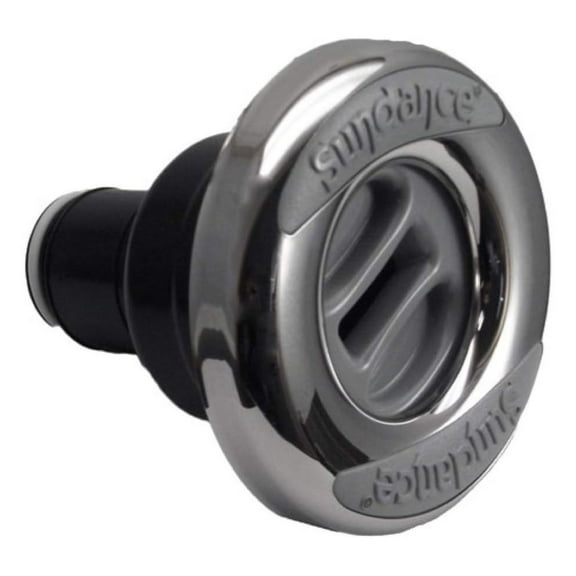 Sundance Fluidix Intelli-Jet, 5-1/4" Spa Jet Replacement - Stainless Steel/Gray - Fits 880 Series (2003-2009) - Parts 6541-560, 6000-315