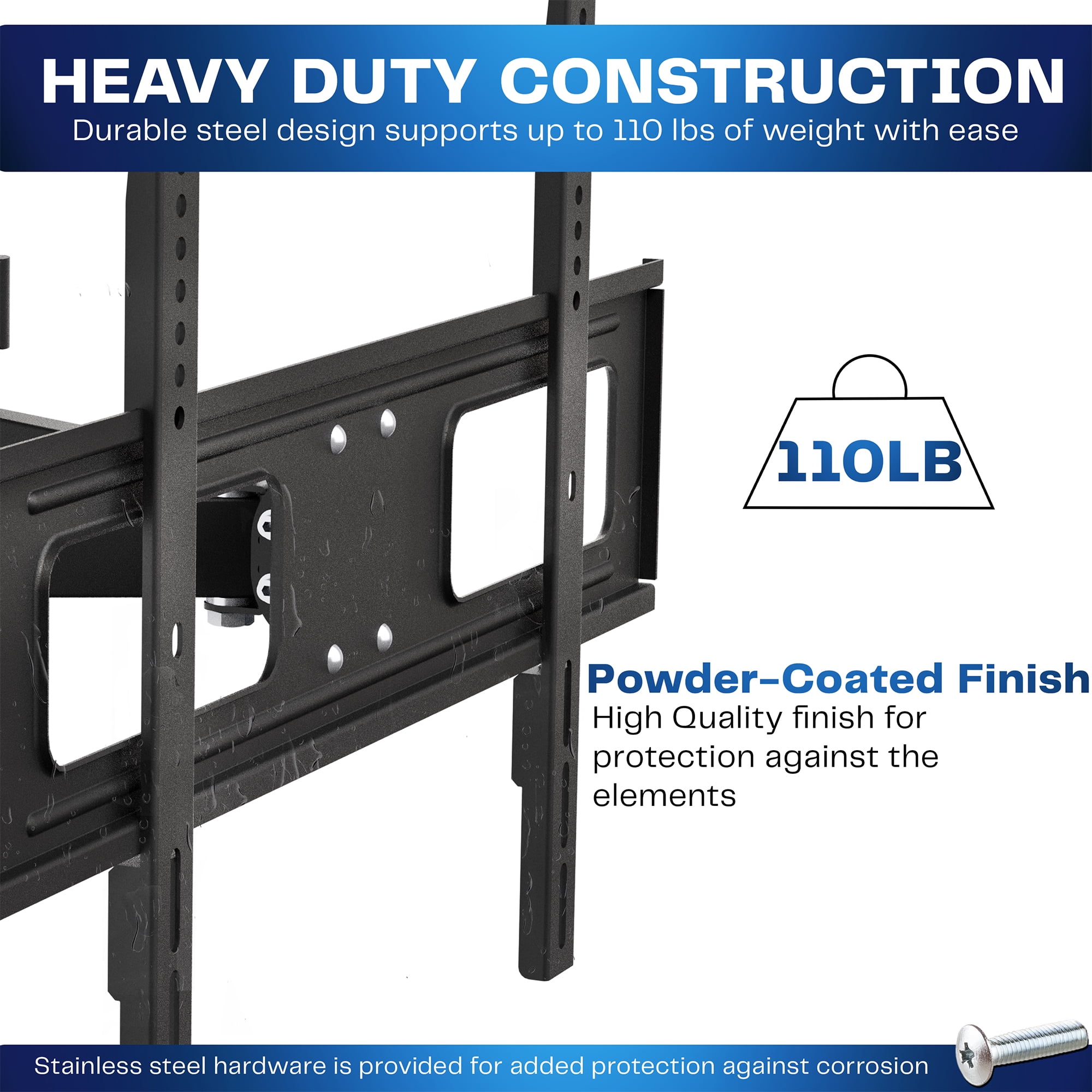VIVO Outdoor Full Motion 37” to 80” TV Screen Wall Mount