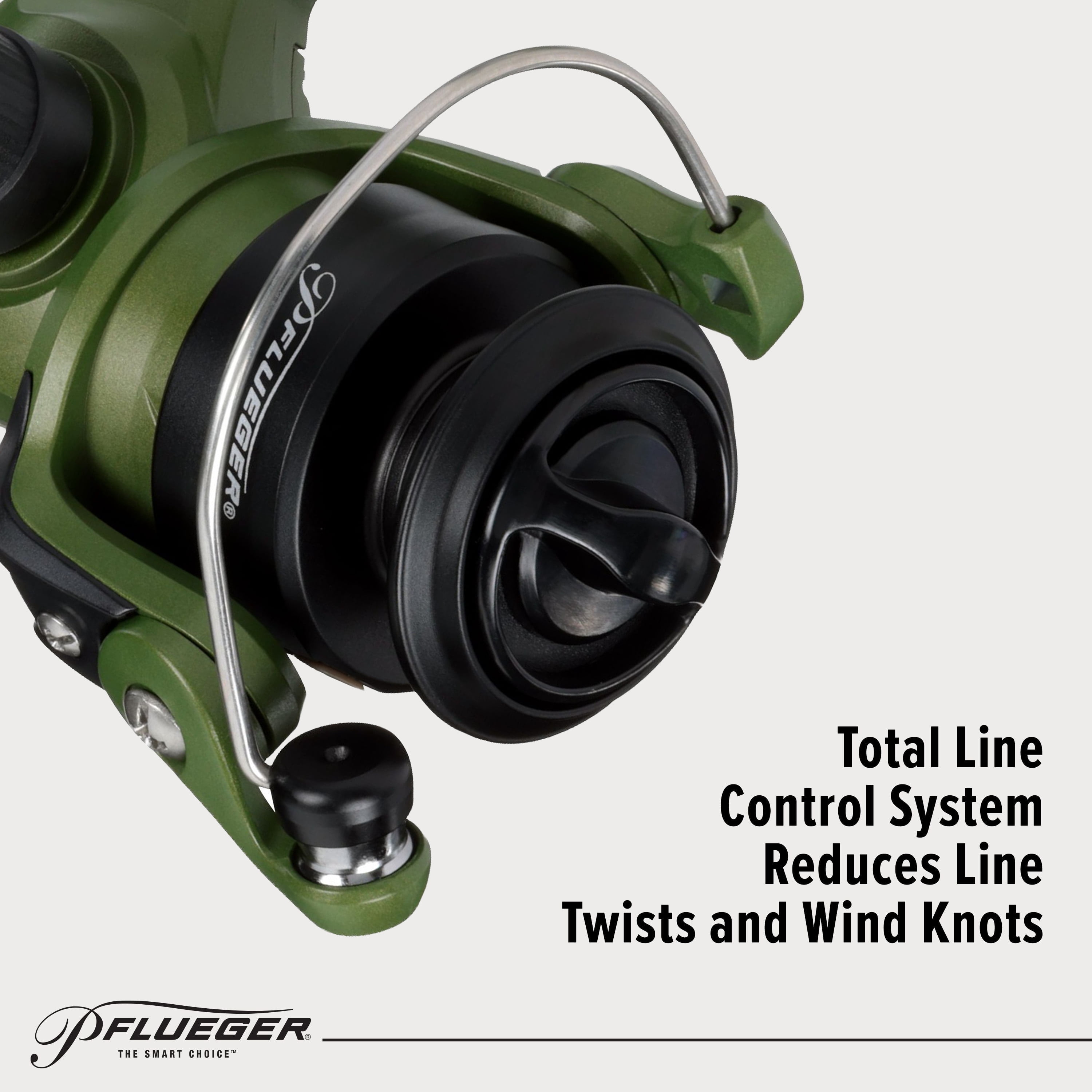 Pflueger Monarch Spinning Reel, 40 Size (5.2:1)