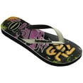 thumbnail image 2 of Havaianas Kids Buzz Lightyear Glow In The Dark Flip Flop Sandals, Black/ Green, Size 13/1 Youth, 2 of 7