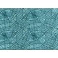 thumbnail image 1 of Ahgly Company Indoor Rectangle Patterned Teal Green Area Rugs, 2' x 5', 1 of 6