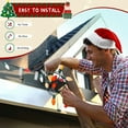 thumbnail image 4 of 100Pack Holiday Light Clips Outdoor Hooks Christmas Hanger for Roof Gutter Fence White, 4 of 10
