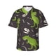 thumbnail image 1 of Fotbe Dinosaur Skeleton Camisa Hawaiana para Hombre Unisex – Camisa Casual de Verano con Botones de Manga Corta de Algodón y Lino,3X-Large, 1 of 7