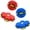 Red & Blue, variant on Magic Metaball, Magic Bouncing Ball, 2PCS Magic Flying Saucer Interactive Pop-Up Transform Toy, Family Interaction Blue and Green Bouncy Ball, Delay Frisbee Flying Disc Toy with 6 Light