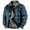 #001 Blue, variant on Mens Fleece Lined Sherpa Jacket Western Plaid Flannel Jackets Zip Up Big and Tall Thickened Thermal Heavyweight Coat Dark Blue 2XL