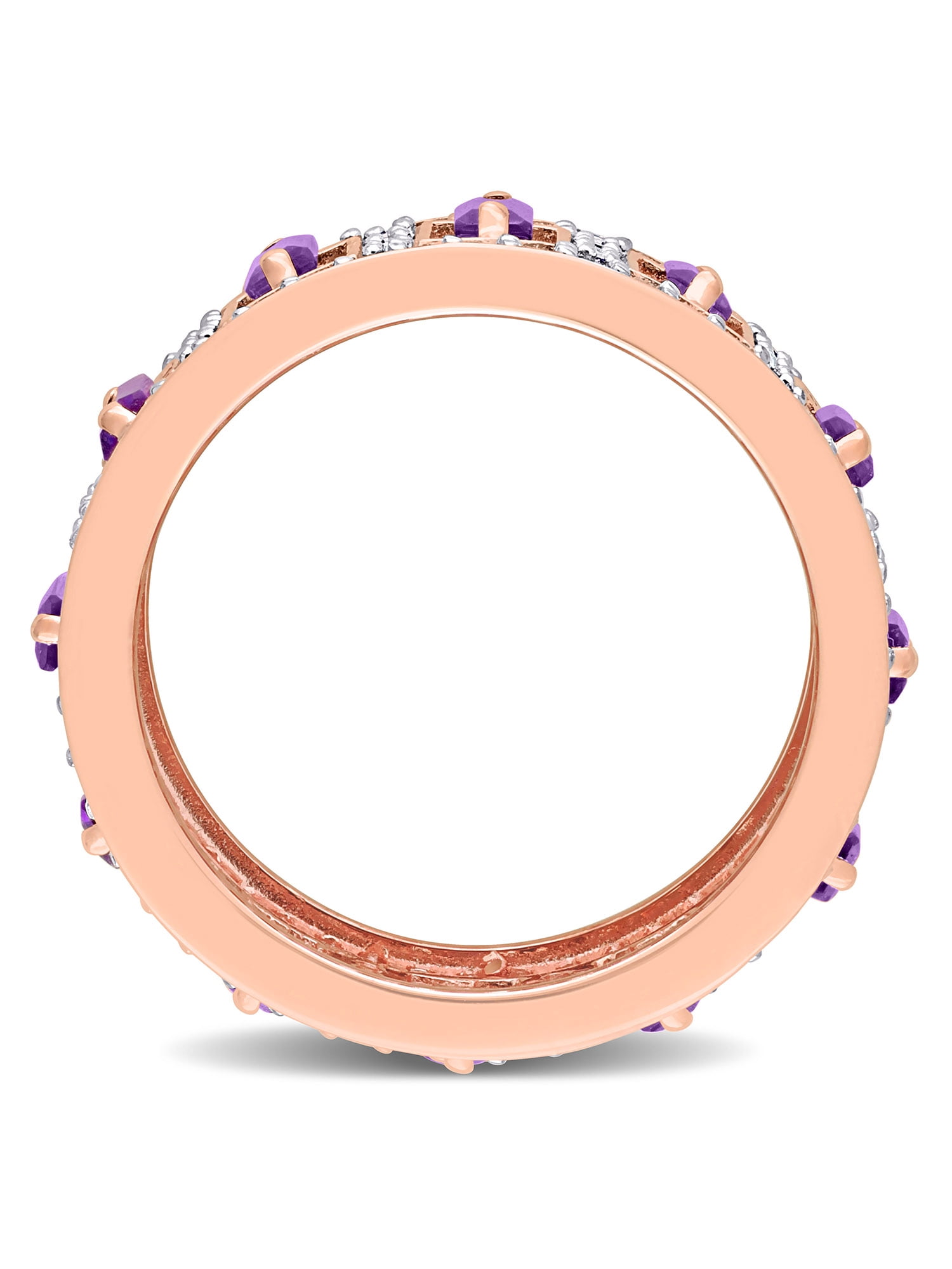 Everly Women's Amethyst and Topaz Sterling Silver Ring