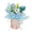 C, variant on bestolf Crochet Flower Bouquet Handmade Artificial Knitted Bouquet Fake Sunflower Carnation Tulip Puff Flowers Gifts for Mother Wife on Birthday Anniversary (B)