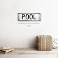 thumbnail image 2 of Outdoor Pool 4"x12" Metal Sign, Wall Décor for Porch, Patio, and Deck, 2 of 4