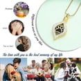 thumbnail image 4 of The Eye of My Heart Cremation Urn Necklace Keepsake / Human & Pet Paw Print Urn Necklace Dog/Cat Paw Memorial Urn Jewelry, 4 of 7