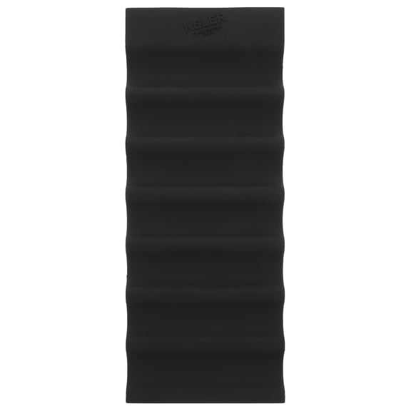 2-Pack Black Silicone Refrigerator Organizer Mats for Bottles and Cans, Non- , Textured, 10.2 Inches