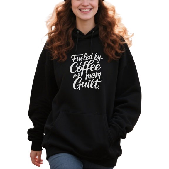 Classic Coffee Mom Quotes Hoodie for Men and Women, Unisex Pullover Hooded Sweatshirt, Comfortable Cotton Poly Blend, Mom Life Casual Outfit