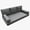 Dark Gray, variant on Outdoor Daybed Cushion Cover ,Daybed Mattress Bolster Pillow Fitted Sheet Cover, Size Outdoor Daybed Cushion Cover(Cover ONLY Size 6" D x 75" W x 39" H,Dark Gray