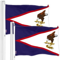 G128 2 Pack: American Samoa Flag | 3x5 Ft | Printed 300D Polyester - Indoor/Outdoor, Vibrant Colors, Brass Grommets, Quality Polyester, Much Thicker More Durable Than 100D 75D Polyester