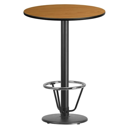 Flash Furniture 30 in. Round Table Top with 18 in. Round Table Base and Foot