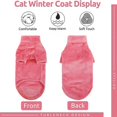 thumbnail image 4 of Turtleneck Cat Sweater Coat Winter Warm Hairless Cat Clothes Soft Fluff Pullover Shirt for Maine-Coon Cat Chihuahua Pet Clothing ShopWise Round, 4 of 12