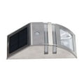 thumbnail image 2 of Lámpara de pared solar PIR con detección de movimiento, luz blanca de alta sensibilidad, 40 lm, de acero inoxidable., 2 of 14