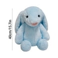 thumbnail image 2 of Kiewfjdk Easter Bunny Plush Toys Purple, 15.7" Soft Plush Bunny Stuffed Animal with Floppy Ears, Easter Decorations & Basket Stuffers, Long Ear Stuffed Rabbit Toys for Kids, Boys, Girls Age 3+, 2 of 6