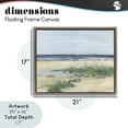 thumbnail image 4 of Stupell Industries Tropical Beach Marsh Sandpipers Brown Floating Frame Canvas Art, 21 x 17, by Sally Swatland, 4 of 8