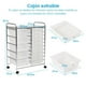 thumbnail image 2 of Carrito Auxiliar Costway Almacenamiento 15 Cajones Estructura Metálica Organizador 62.5 x 37 x 87 cm Claro, 2 of 6