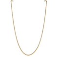 thumbnail image 2 of Auriga Fine Jewelry 10K Yellow Gold 2 mm Byzantine Chain Necklace for Women 18", 2 of 6