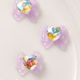 thumbnail image 3 of 12pcs Nail trinkets Transparent Color Bow Nail Accessories Resin Shaped Drill Nail ornaments - style:style2;, 3 of 5