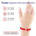 thumbnail image 6 of Neo G Airflow Wrist and Thumb Brace Support for Men Women – Wrist Brace Compression Hand Support for Arthritis, Joint Pain Relief, Tendonitis, Sprain - Beige - S, 6 of 7