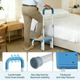 thumbnail image 4 of Step Stool with Adjustable Handle, Non-Slip Heavy Duty Step Stool for Elderly Holds 350 lbs, for Kitchen, Bathroom, Bedroom, Blue, Steel, 4 of 8