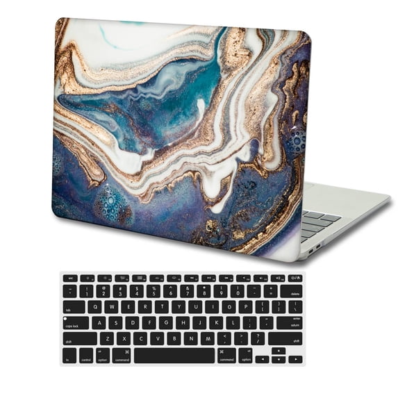 KSK KAISHEK Hard Shell Case Cover Only for MacBook Pro 16 inchs( Touch ID, 2020 2019) + Black Keyboard Cover Model A2141, Type C Marble 369