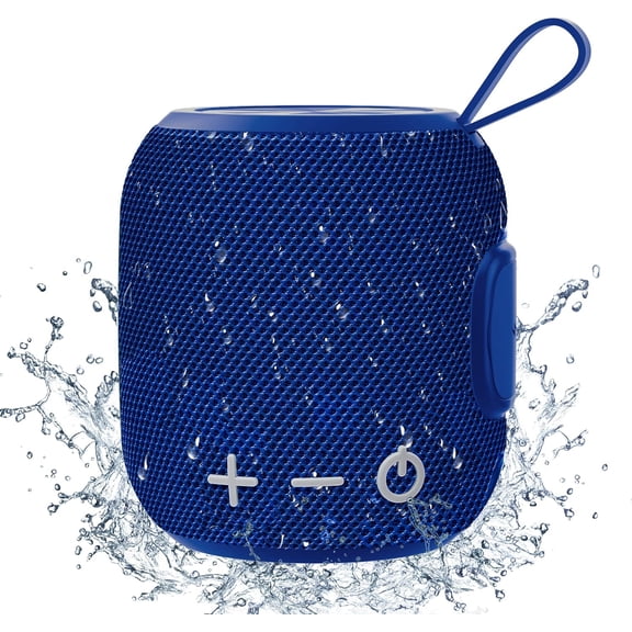 Portable Bluetooeh Speaker Wireless Mini IPX7 Waterproof Speaker 24H Playtime 360° Stereo Surround Sound Bass Small Speakers for Outdoor Travel(Blue)
