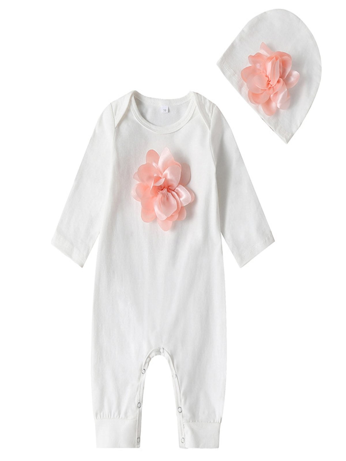 Details about   Long Sleeve Cotton Baby Girls Rompers Cotton Newborn Infants Jumpsuit Outfits 