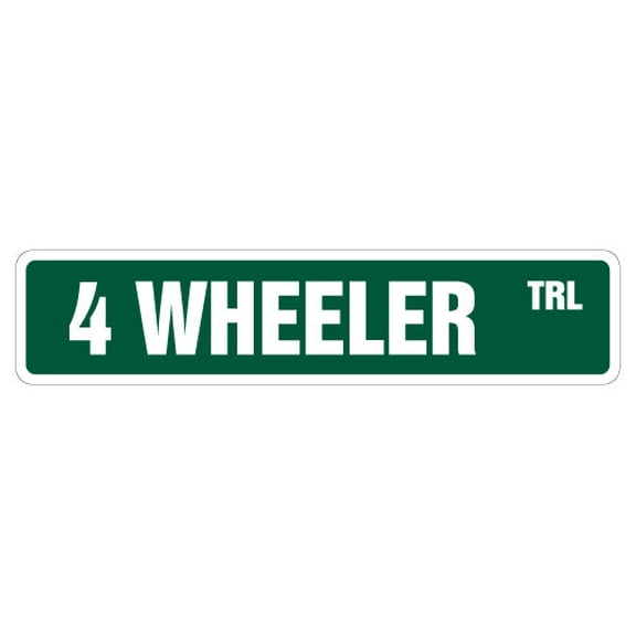 SignMission SS-4 WHEELER 4 x 18 in. 4 Wheeler Street Sign