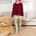 thumbnail image 6 of Pofeuu Daisies And Wildflowers Print Teenagers' Pajama Pants, Soft Lounge Pajama Pants with big pockets for Men Plaid Pj Bottoms-XS(5-6), 6 of 6