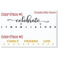 thumbnail image 3 of Birthday Board Decorations Decal Stickers Celebrate Family Friends Life DIY Gifts 23x5.5-Inch Black/Honey, 3 of 3