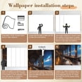 thumbnail image 5 of Wallpaper Gothic Library Vintage Medieval Bookshelf Fantasy Space Peel and Stick Wall Murals 100"H x 144"W Removable PVC Wall Paper Self-Adhesive Wall Paintings Art Decor for Book Lovers Bookworm, 5 of 7